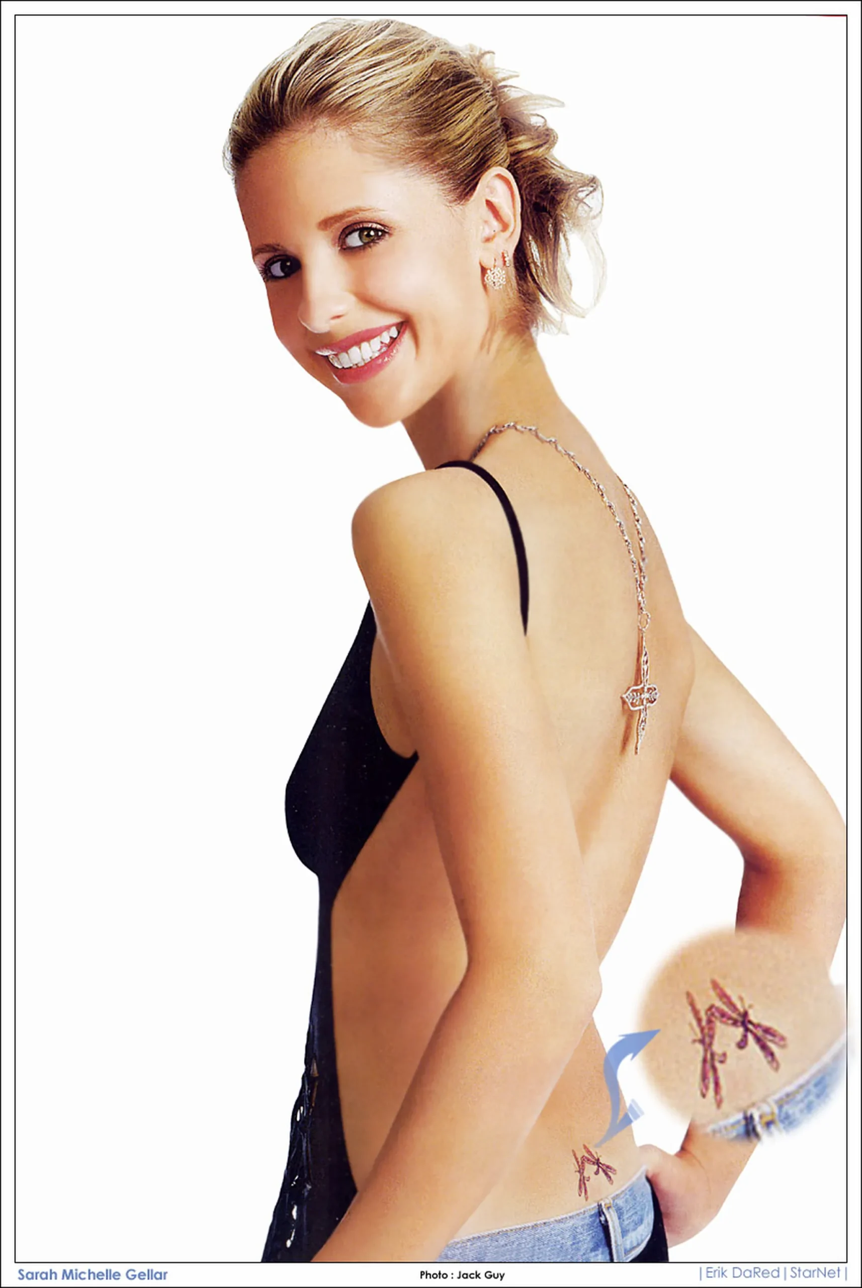 Sarah Michelle Gellar dragonfly tattoos