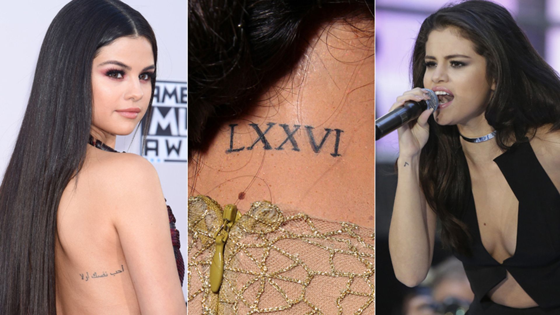 Selena Gomez small tattoo collection