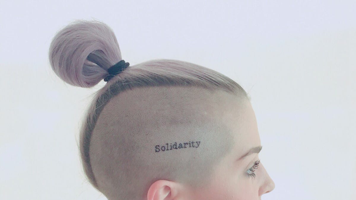 Kelly Osbourne tattoos: Solidarity head tattoo honouring Orlando victims