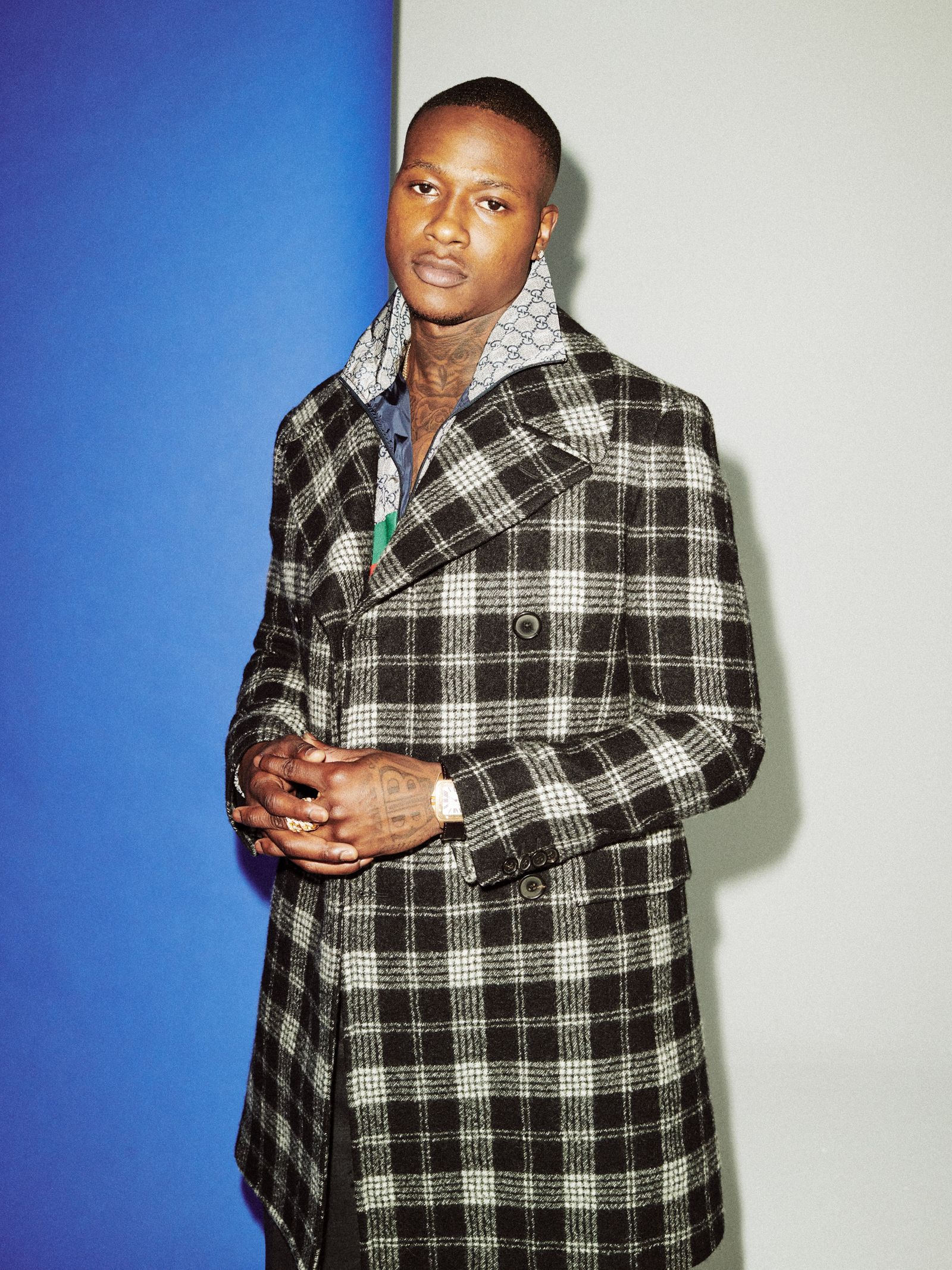 Terry Rozier plaid-jacket sleeve tattoos