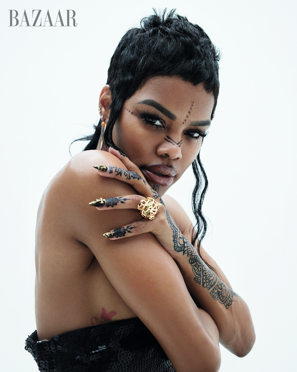 Teyana Taylor hand and forearm tattoos