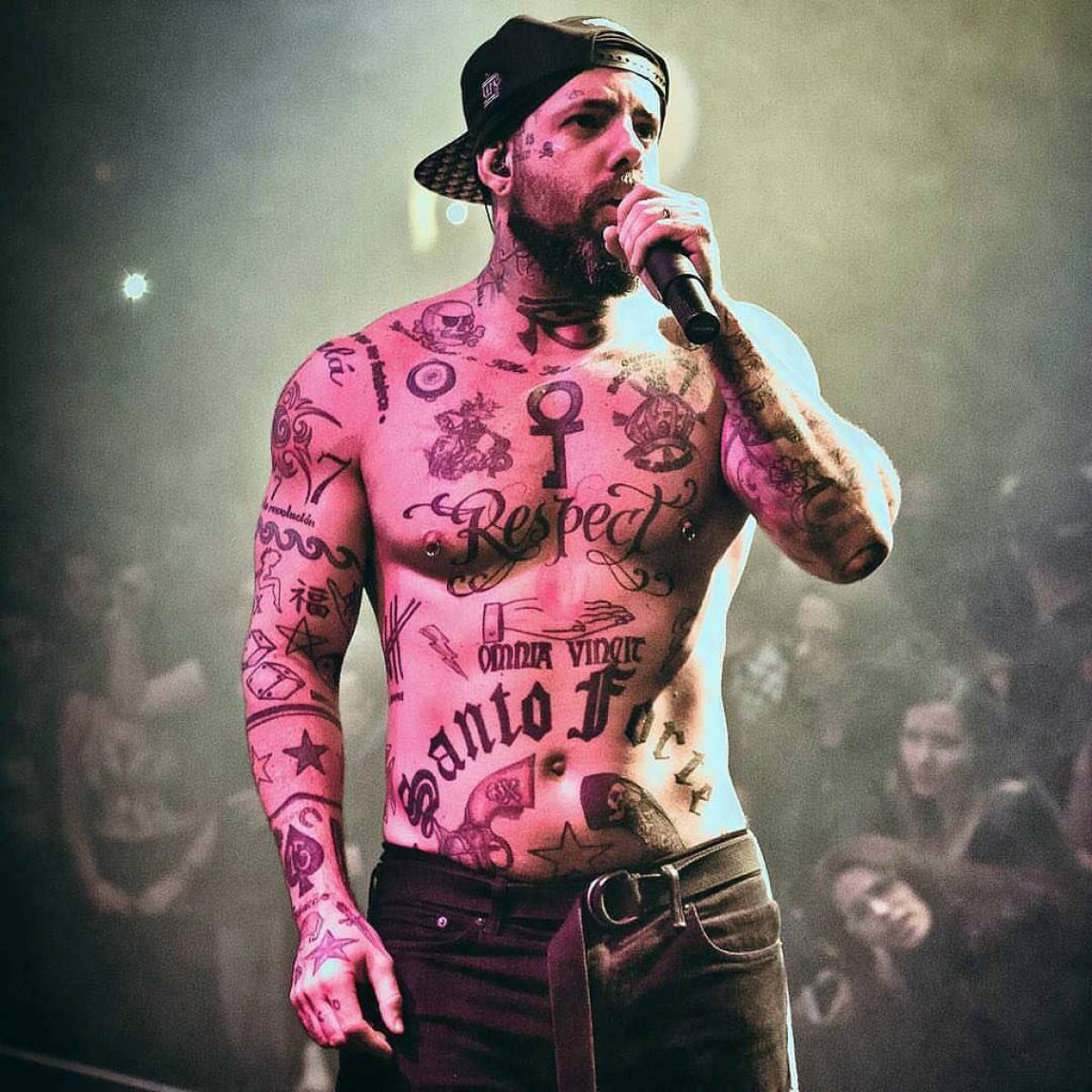 Tico Santa Cruz Respect chest tattoo