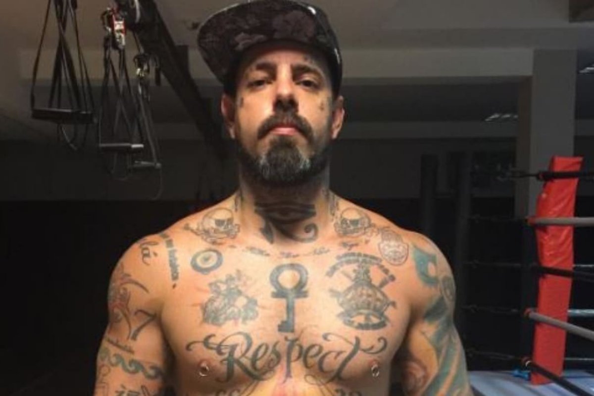 Tico Santa Cruz full chest tattoo portrait
