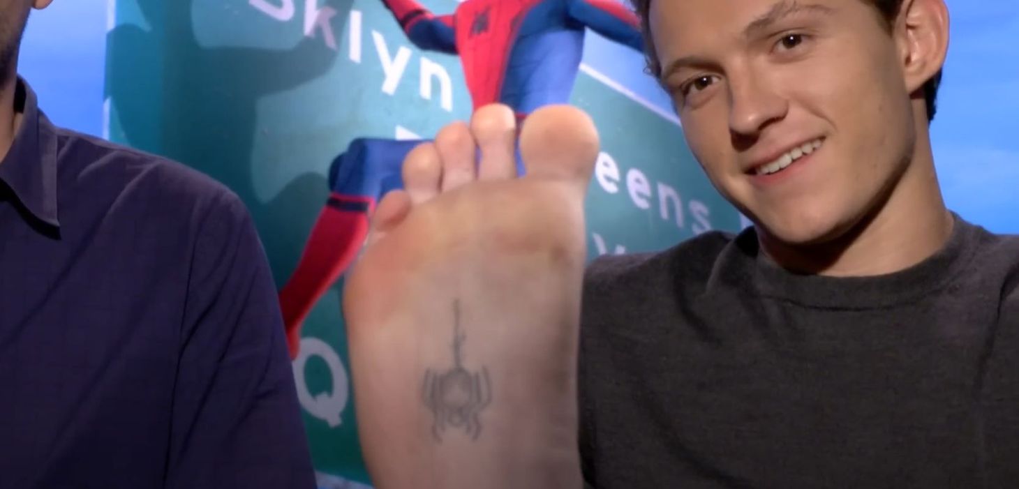 Tom Holland he revealed the tattoo during a press interview
