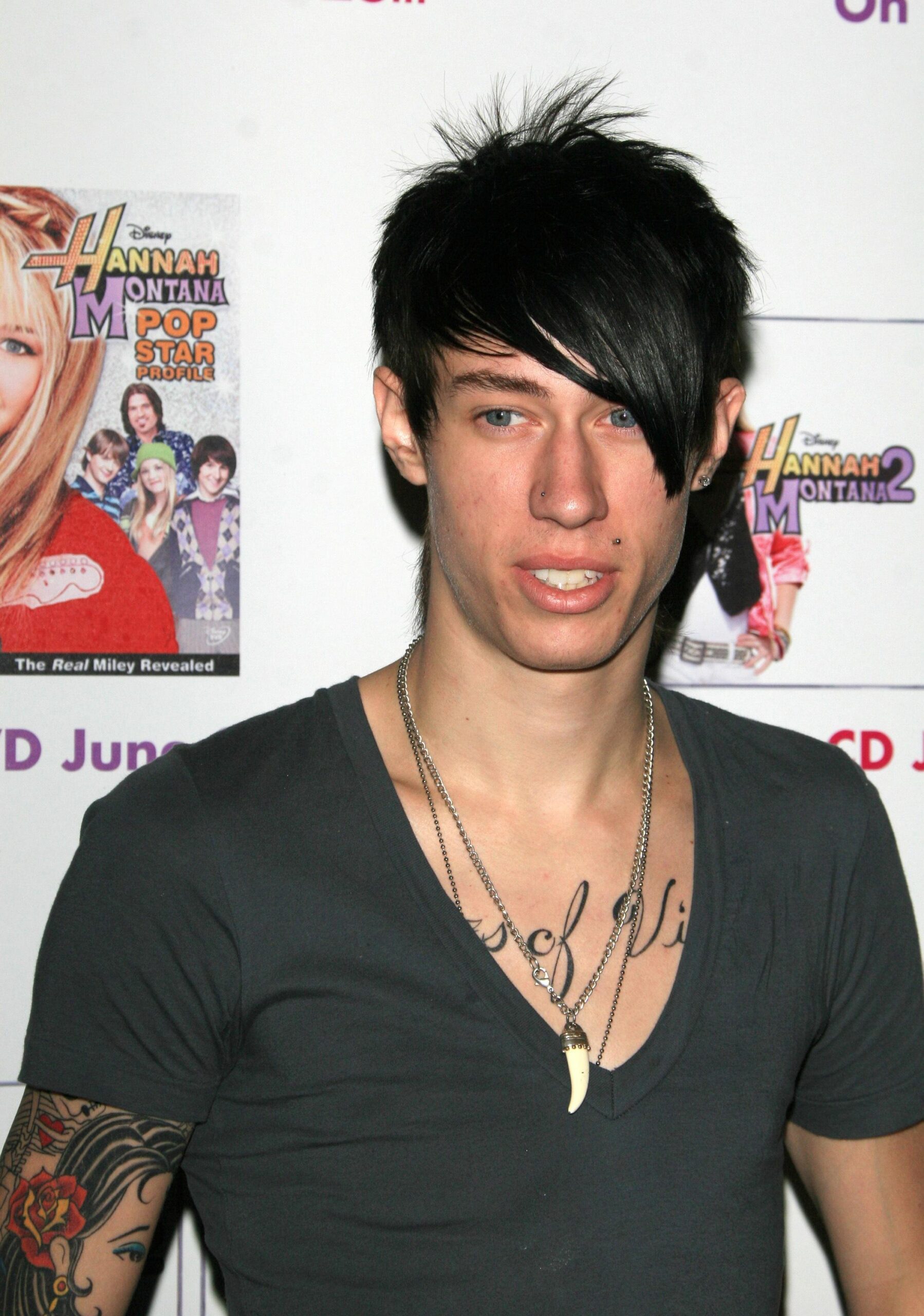 Trace Cyrus early arm tattoos portrait