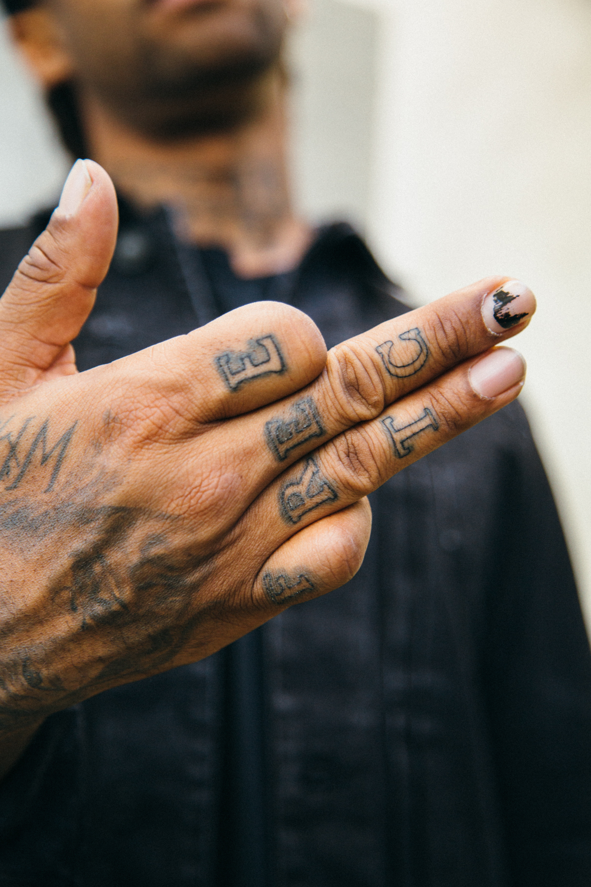 Ty Dolla $ign tattooed hand