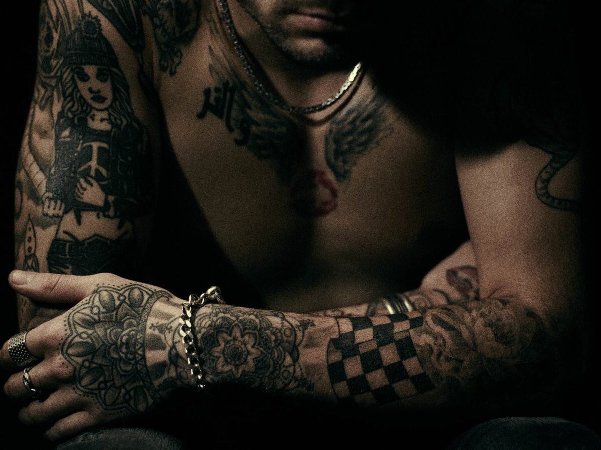 Zayn Malik’s chest and arm tattoos