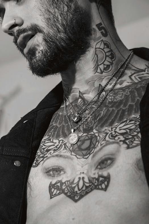 Zayn Malik’s chest tattoos