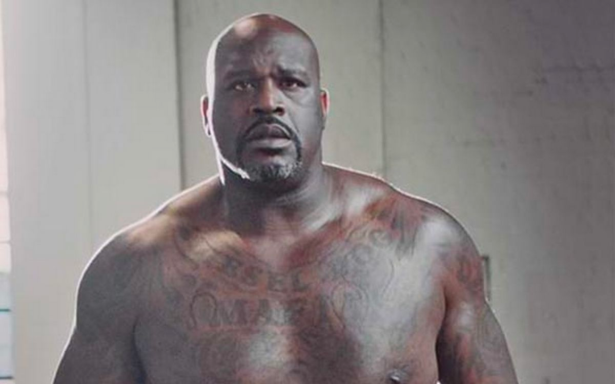 Shaquille O'Neal tattoos: chest, shoulder and arm connection