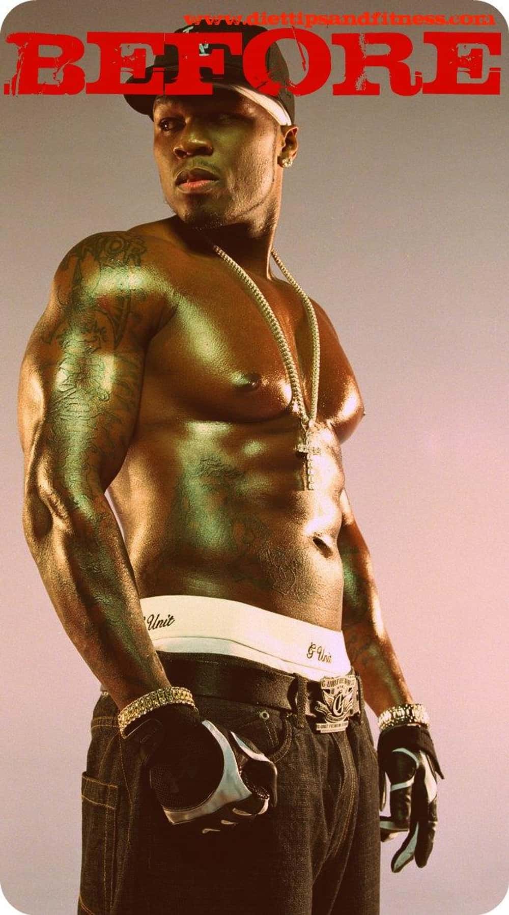 50 Cent Marquise and Warrior arm tattoo