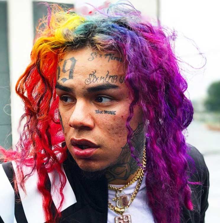 6ix9ine face tattoos profile view