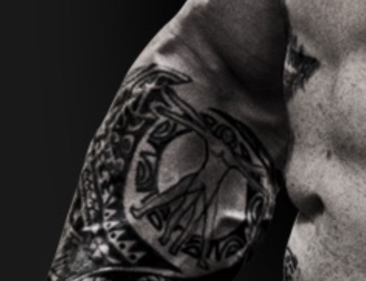 Martyn Ford forearm tattoo detail