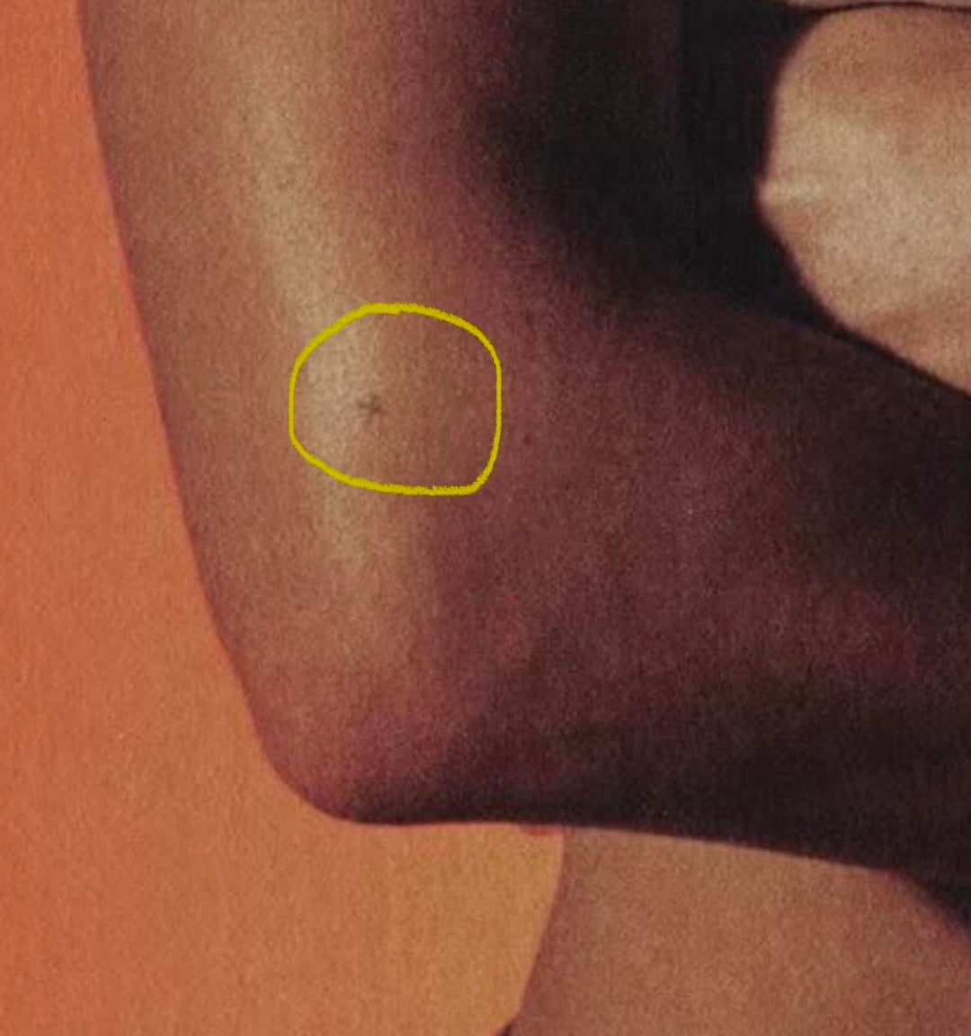 Adria Arjona tattoos: Adria Arjona Bix X tattoo close-up