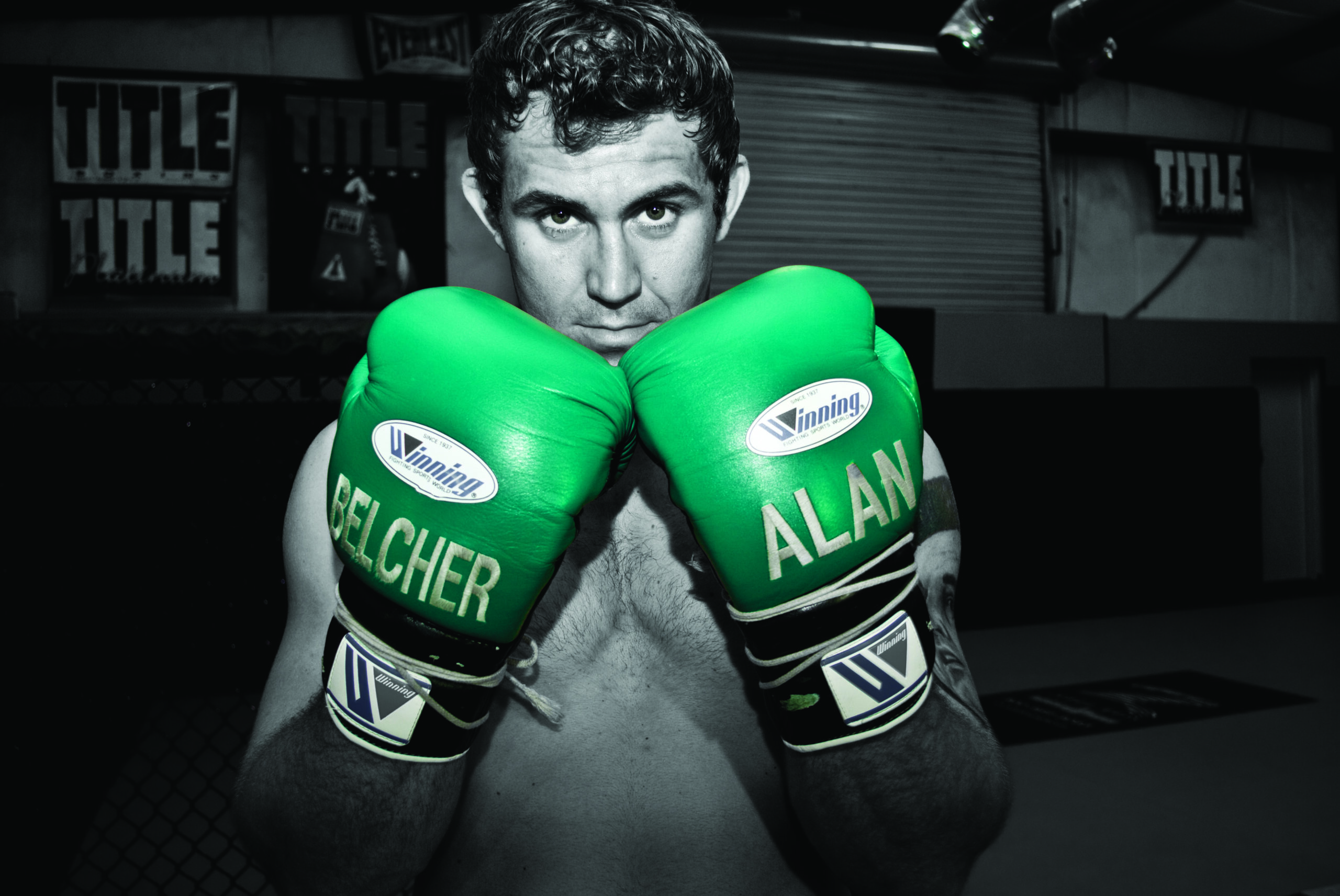 Alan Belcher in a contextual photograph: The fighter behind the familiar image; not tattoo evidence
