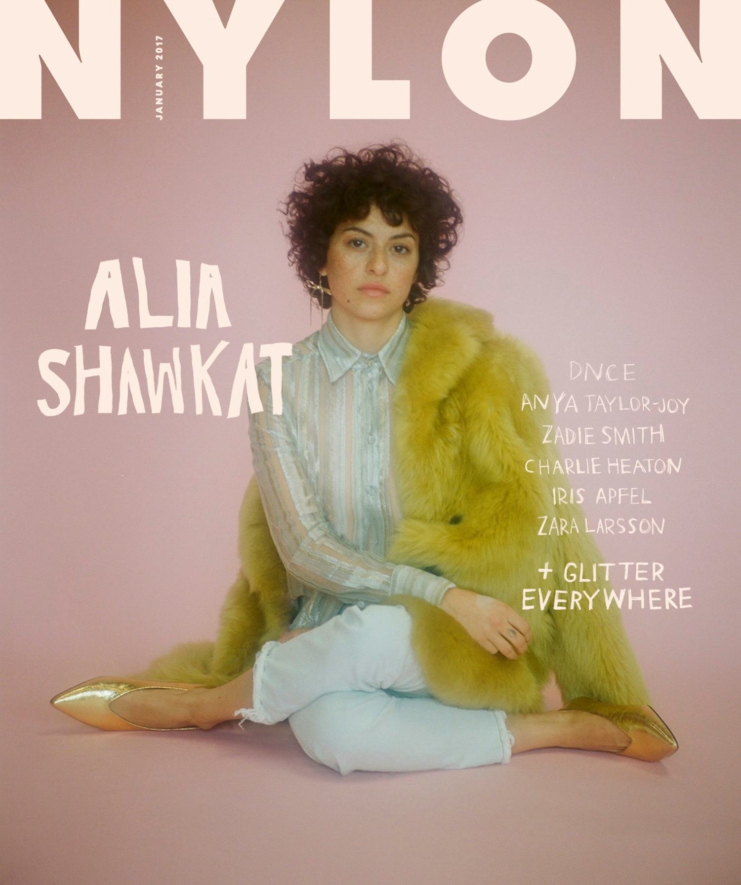Alia Shawkat in a contextual photograph: contextual photograph for the sketchbook and creative-life section; not tattoo evidence; not tattoo evidence