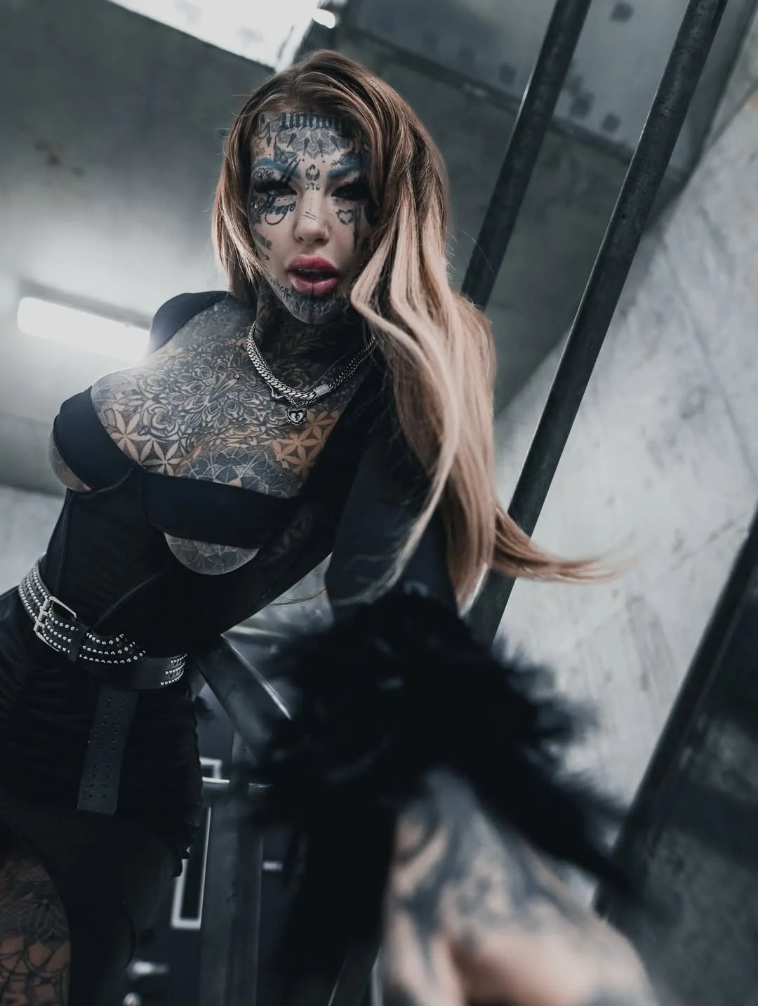 Amber Luke tattoos: Chest, arms and near-full-body tattoo coverage