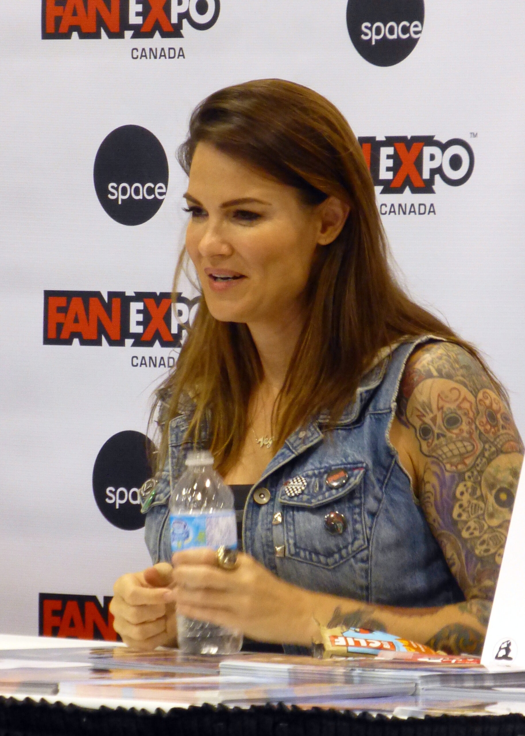 Amy Dumas Forearm Colour Tattoos