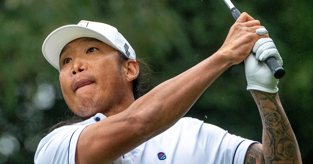 Anthony Kim tattoos: close portrait with the sleeve clearly visible