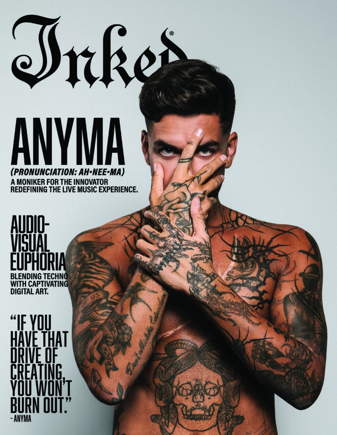 Anyma tattoos