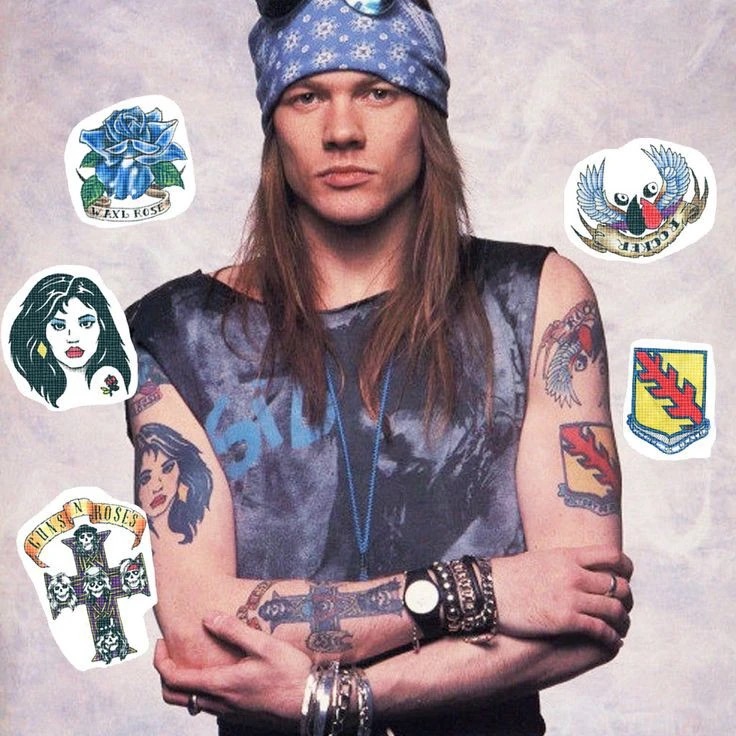 Axl Rose tattoo overview
