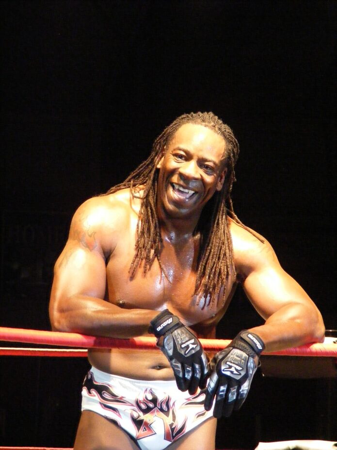 Booker T tattoos portrait, face visible