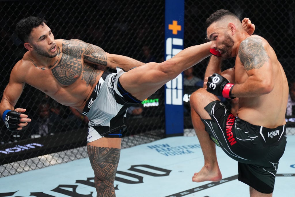 Brad Tavares tattoos: The geometric tattoo on his right leg
