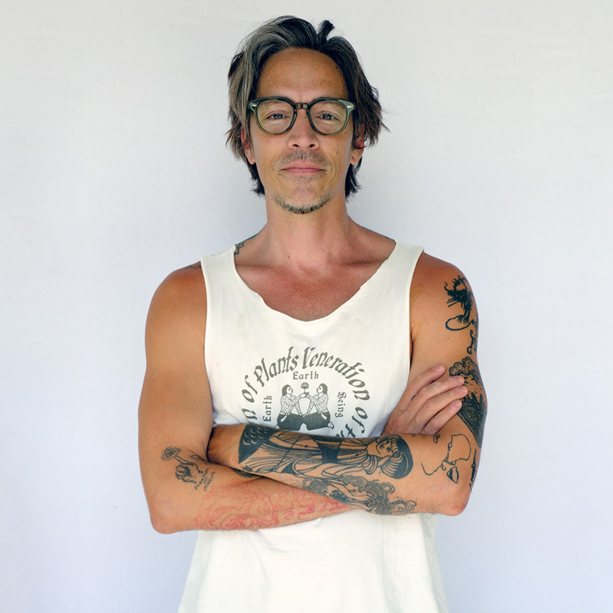 Brandon Boyd forearm tattoos collection