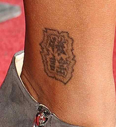 Brandy Norwood tattoos: genuine tattoo reference for the matching section