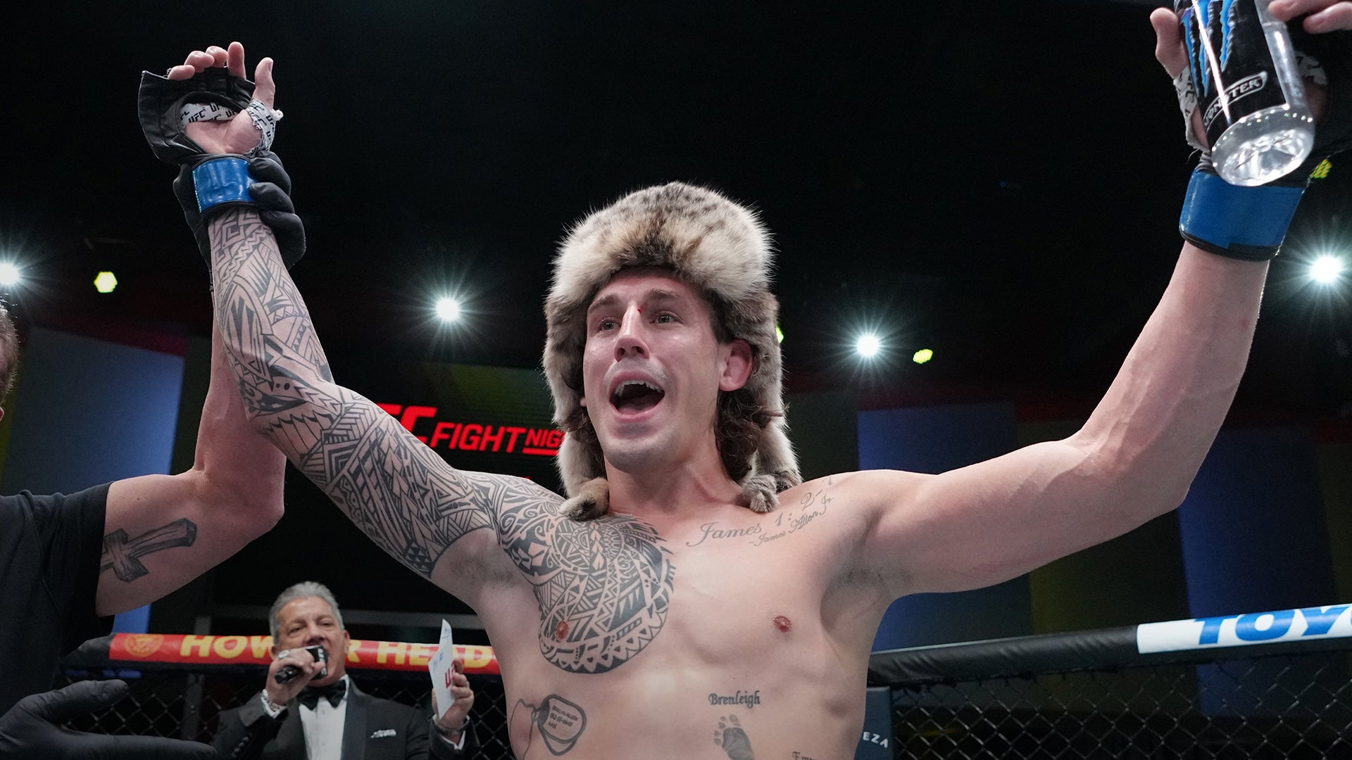 Brendan Allen tattoos: How the sleeve continues down his right arm