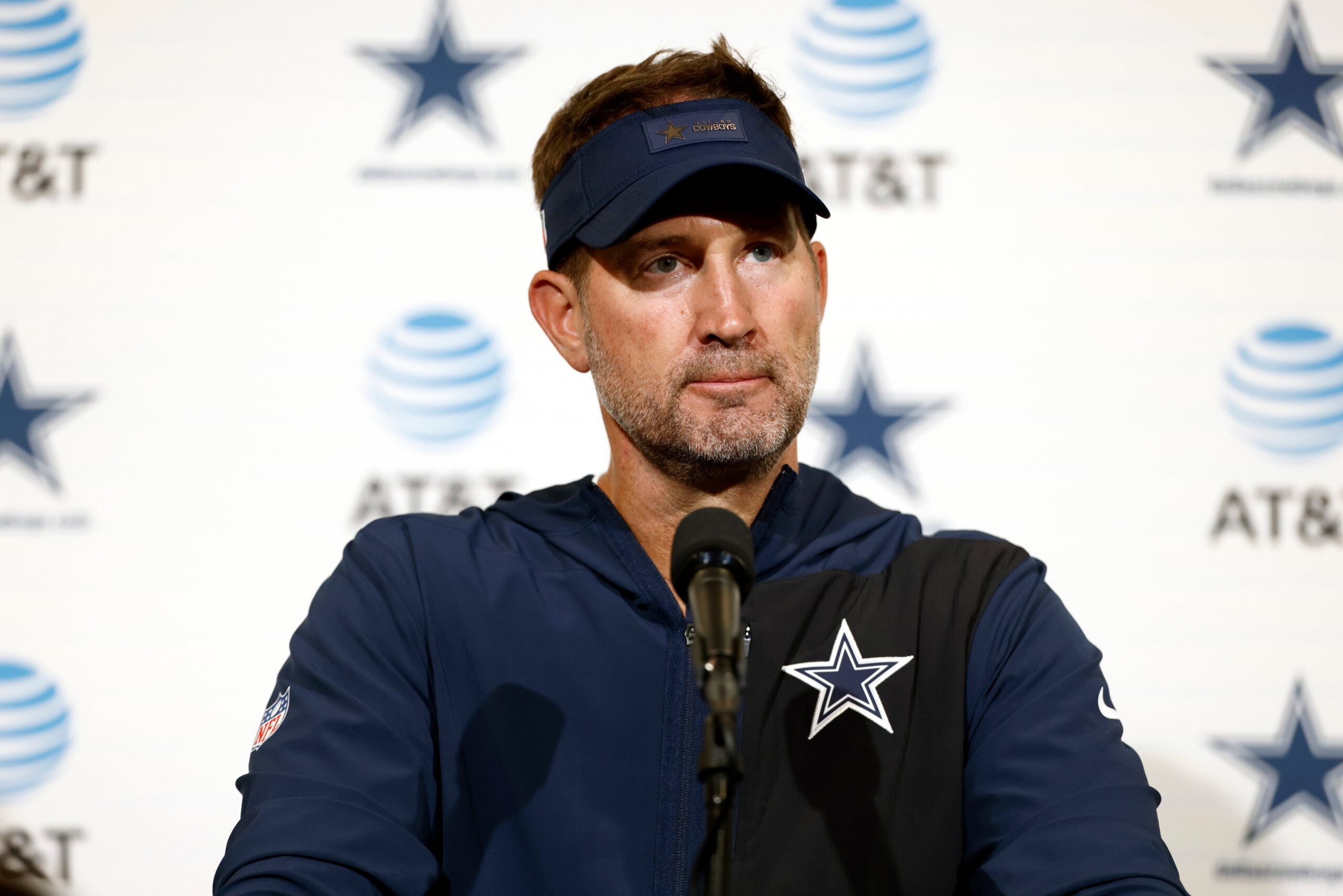 Brian Schottenheimer Cowboys media portrait Brian Schottenheimer in a contextual photograph: Brian Schottenheimer contextual portrait; not tattoo evidence