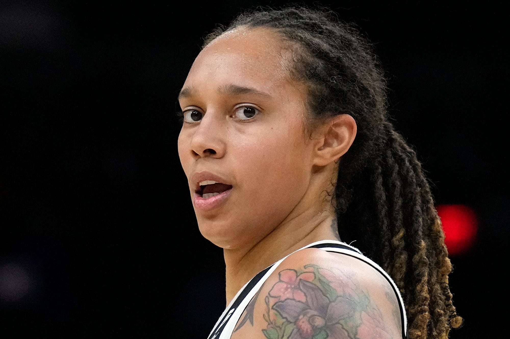 Brittney Griner tattoos: The floral shoulder tattoo