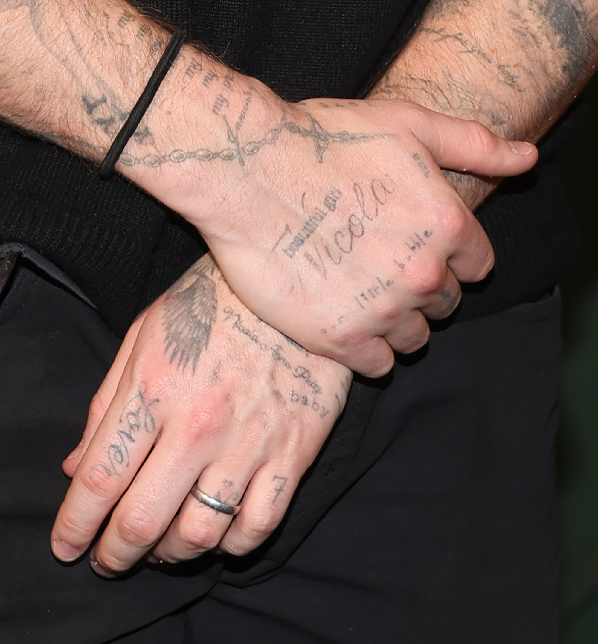 Brooklyn Beckham hand tattoos