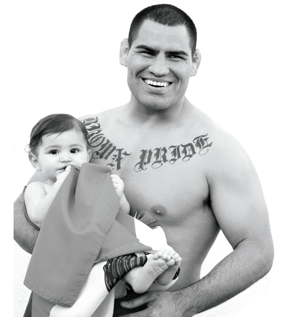 Cain Velasquez in a contextual photograph: Family comes first photograph; not tattoo evidence