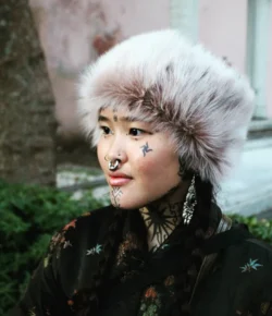 Candice Soleillant Tattoos: Ornamental Facial Ink and Body Art