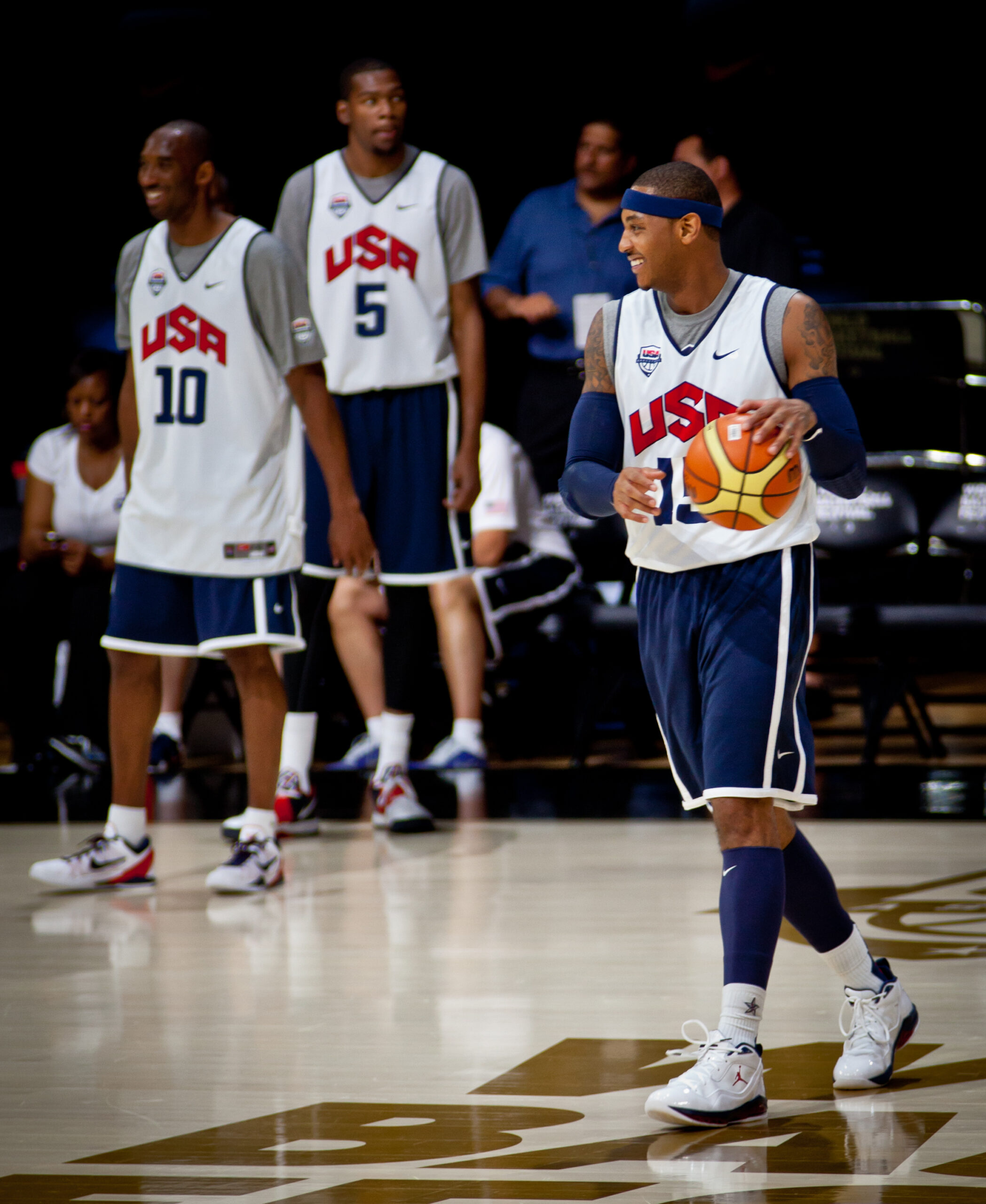 Carmelo Anthony tattoos covering both arms