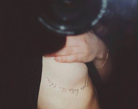 Chloe Grace Moretz it gets better than this tattoo