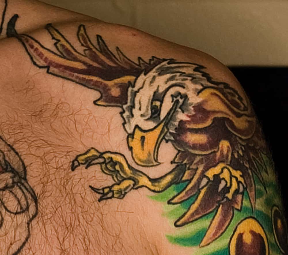 Chris Andersen bald eagle tattoo