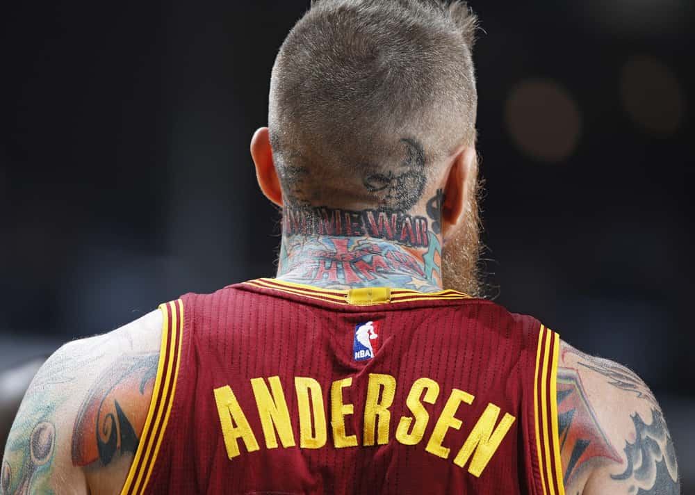 Chris Andersen neck tattoos