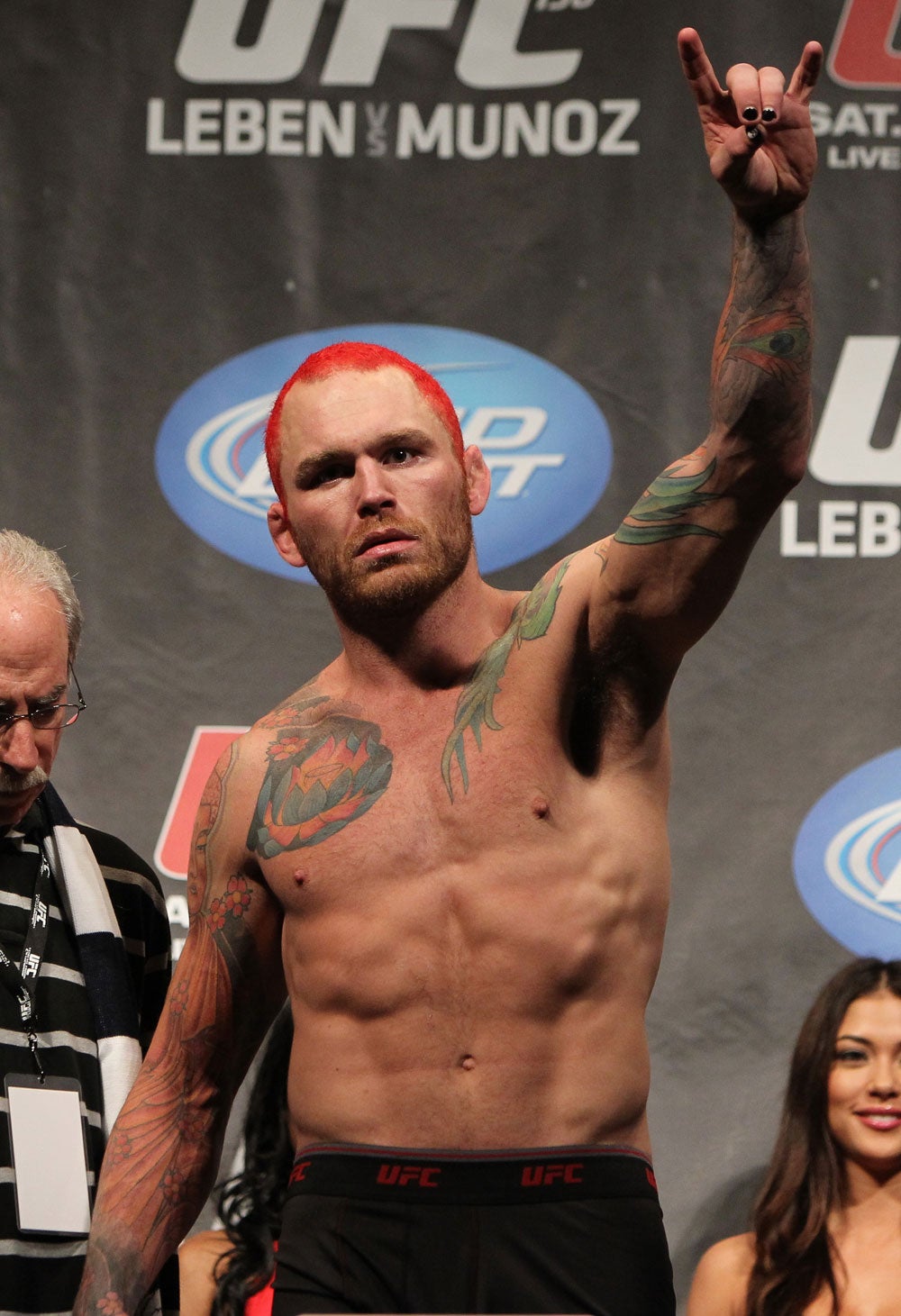 Chris Leben tattoos: The lotus on his right chest