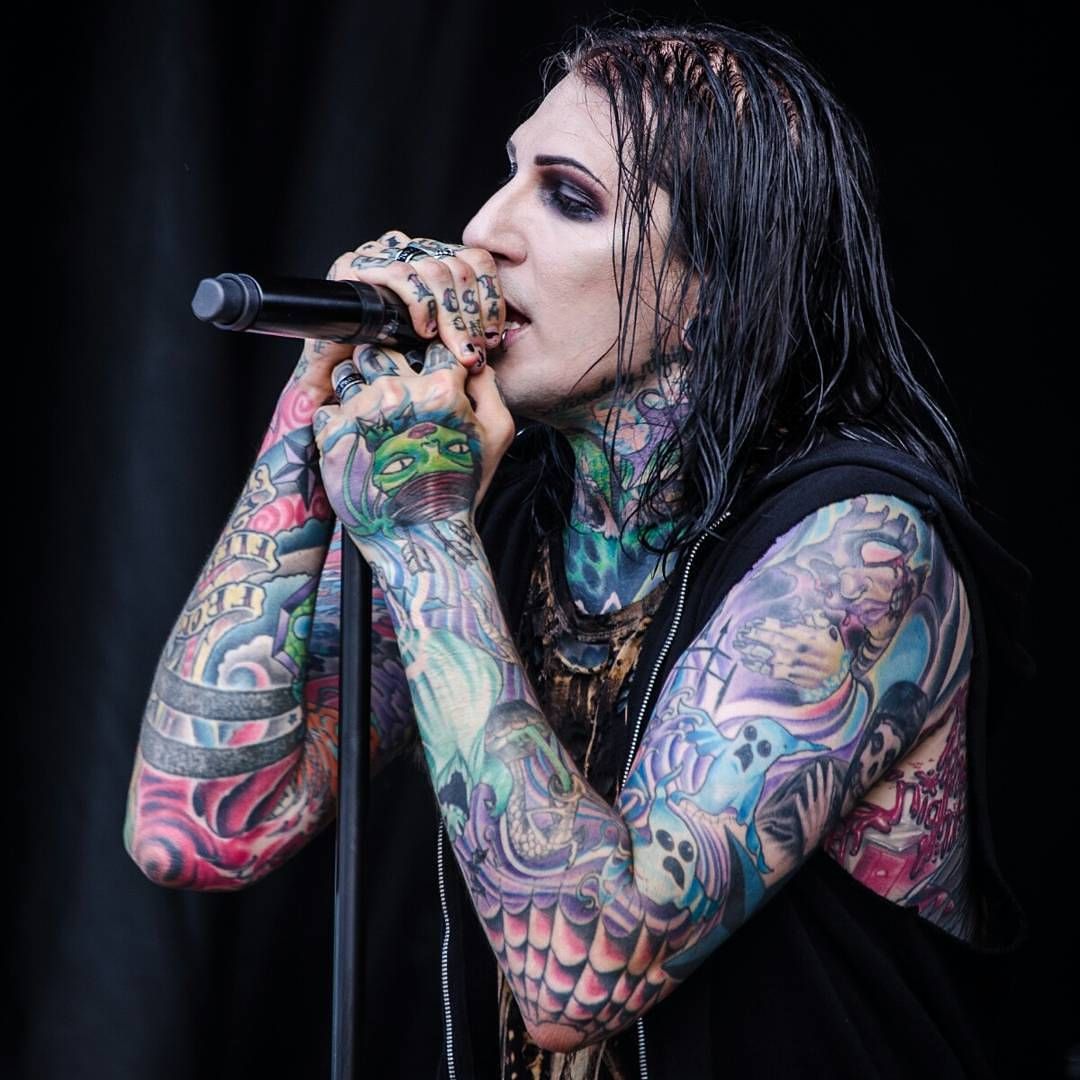Chris Motionless sleeve tattoos