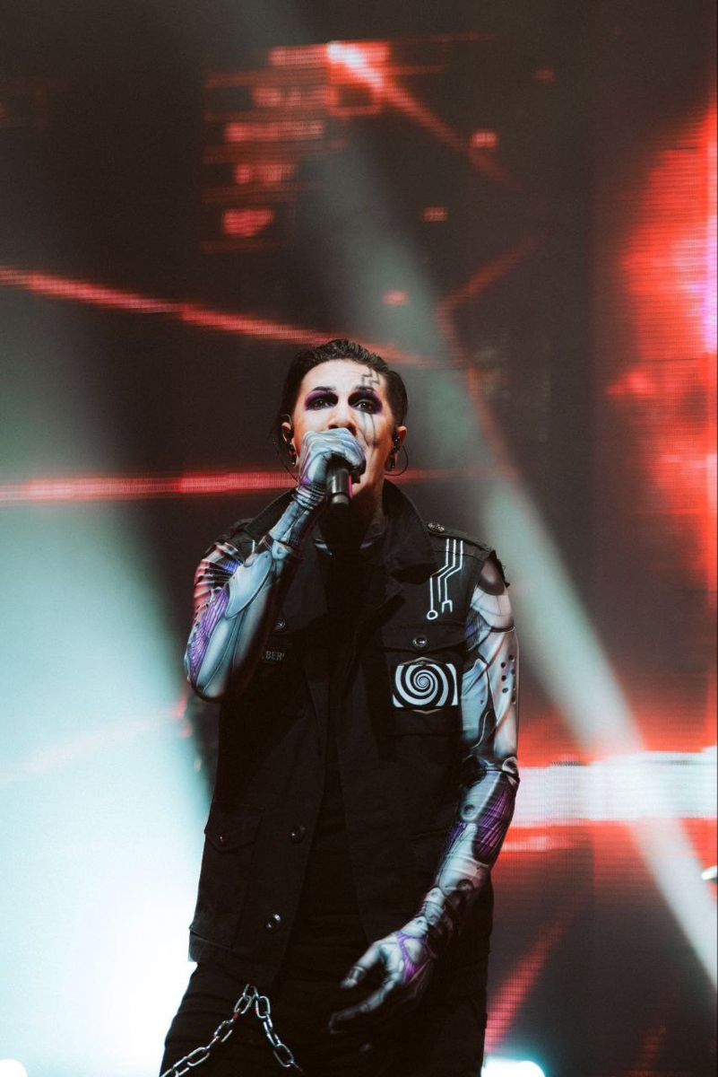 Chris Motionless stage tattoos