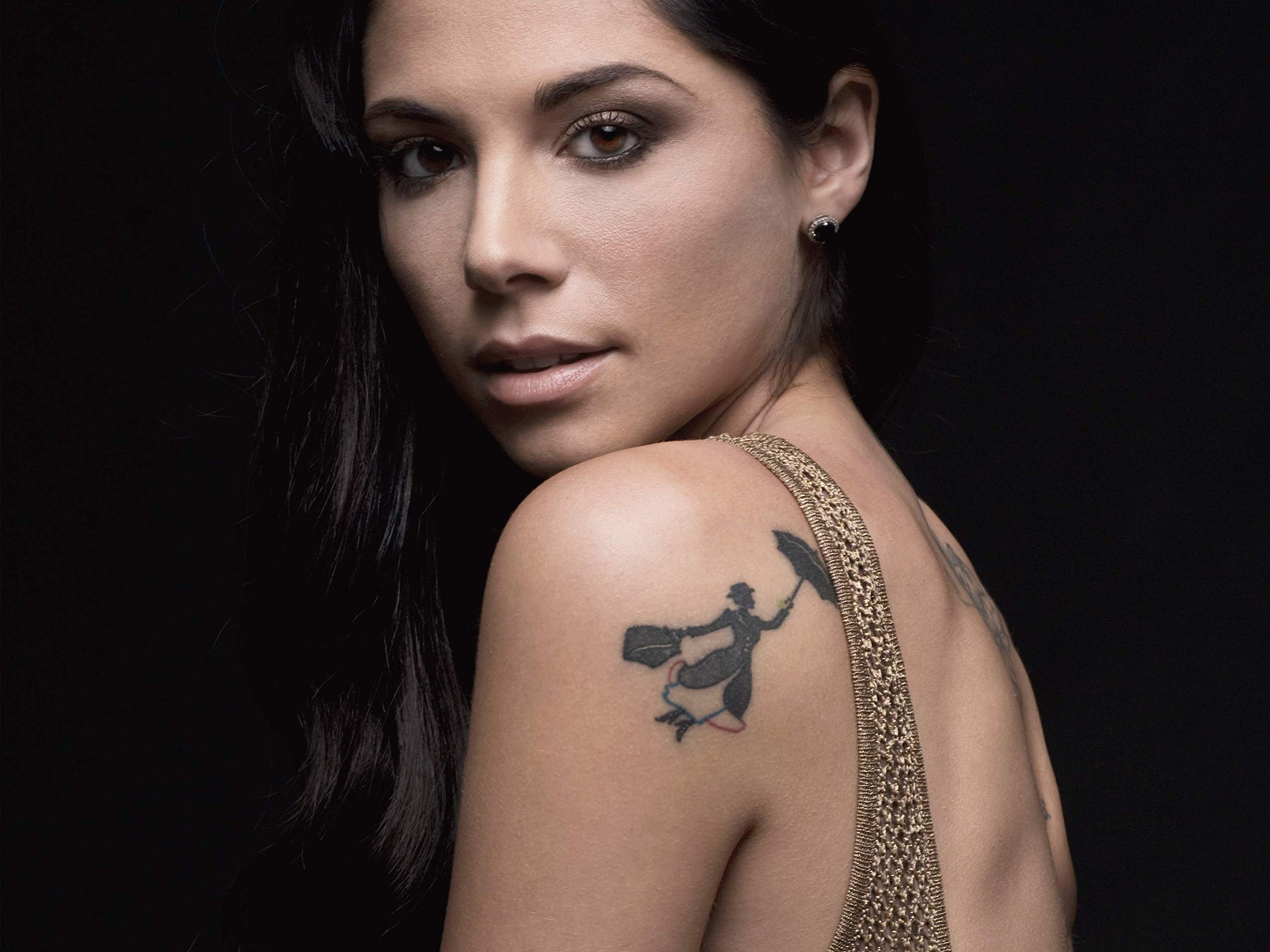 Christina Perri shoulder tattoo