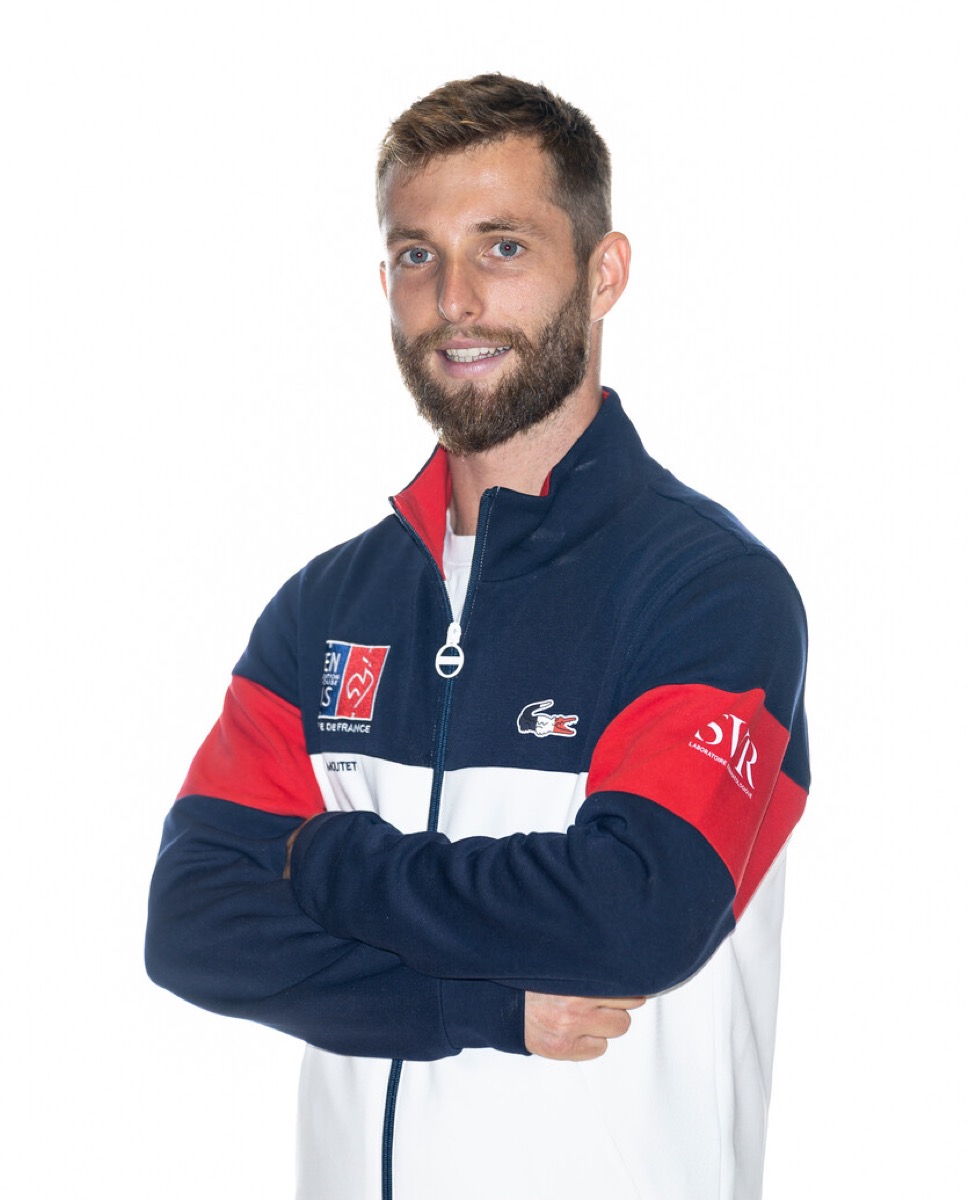 Corentin Moutet portrait: French team portrait for national identity context