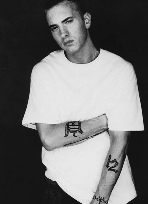 Eminem D12 arm and forearm tattoos