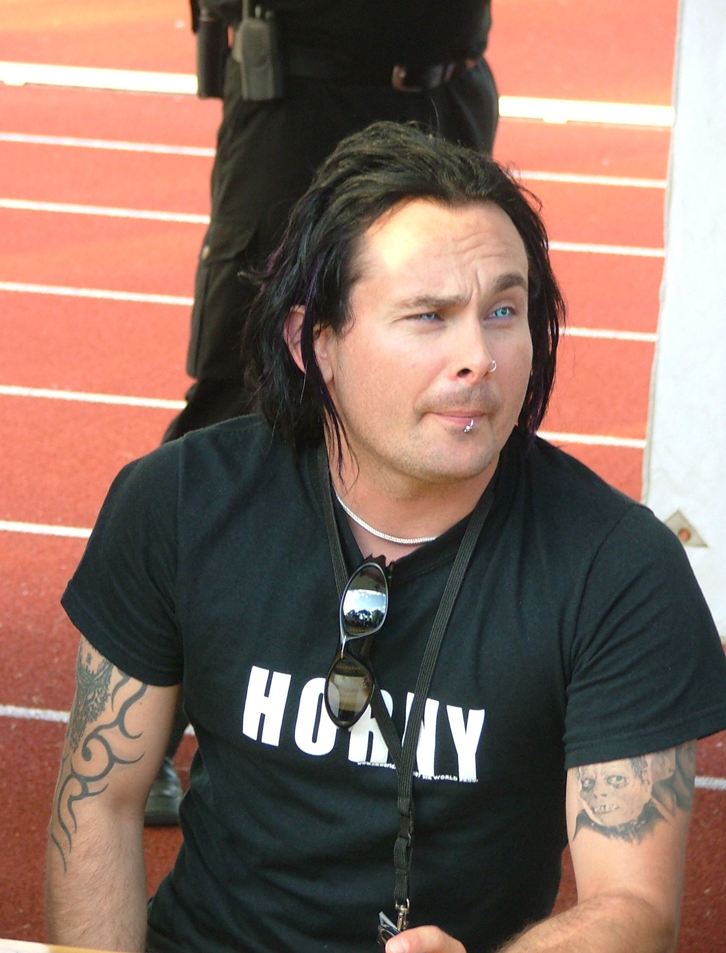 Dani Filth both arm tattoos