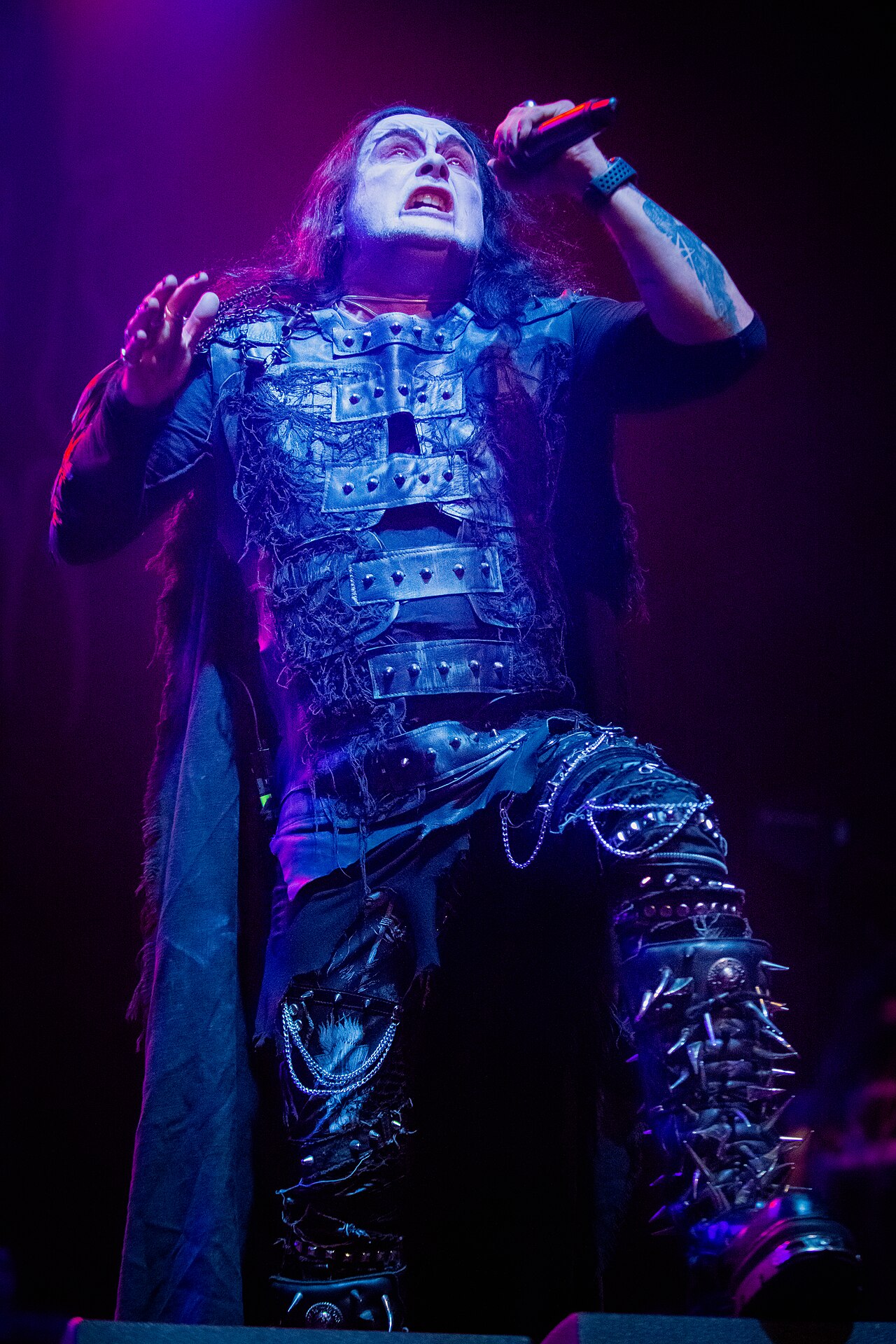 Dani Filth forearm tattoo in San Diego 2021