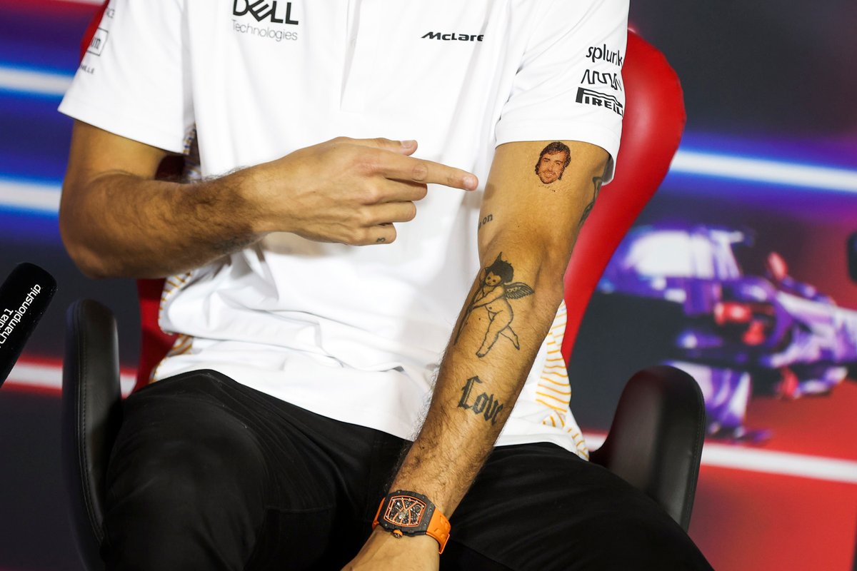 Daniel Ricciardo tattoos: verified tattoo photograph