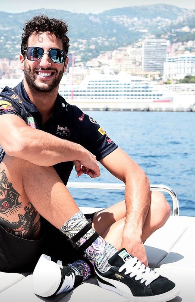 Daniel Ricciardo tattoos: verified tattoo photograph