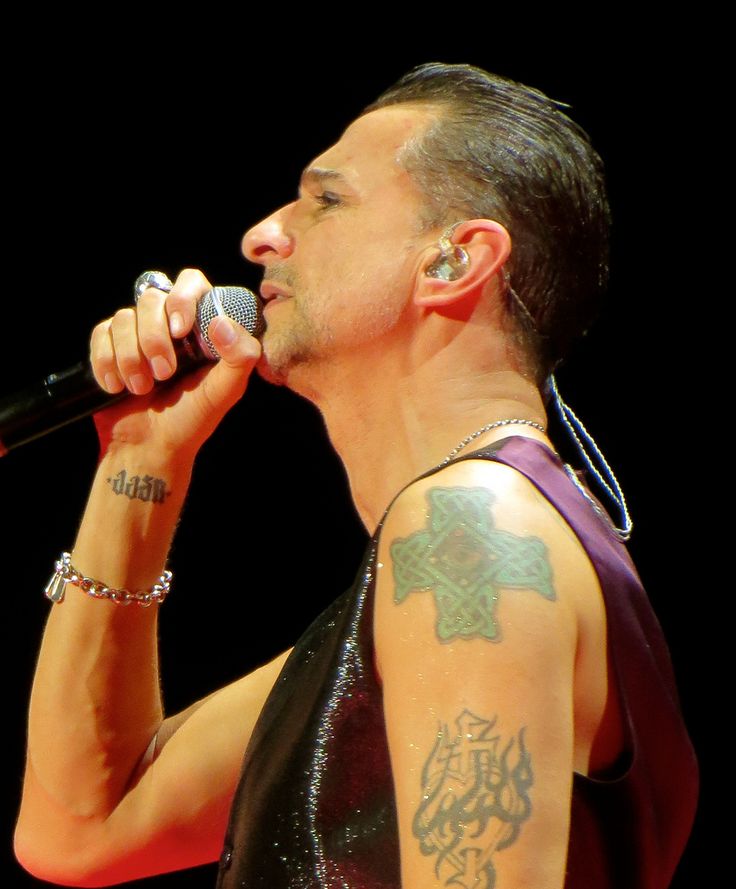 Dave Gahan Celtic cross tattoo