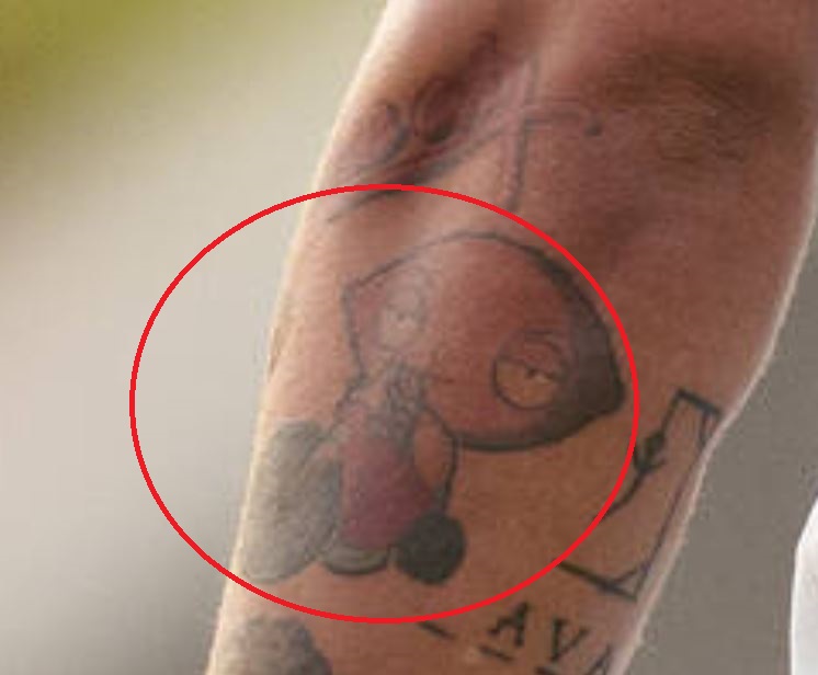 Dele Alli cartoon character tattoo Dele Alli tattoos: inline tattoo evidence